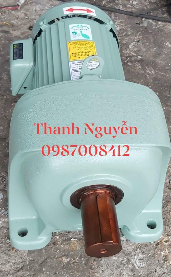 MOTOR GIẢM TỐC 2.2KW 3HP...GTR...JAPAN...HÀNG CŨ CỦA NHẬT.