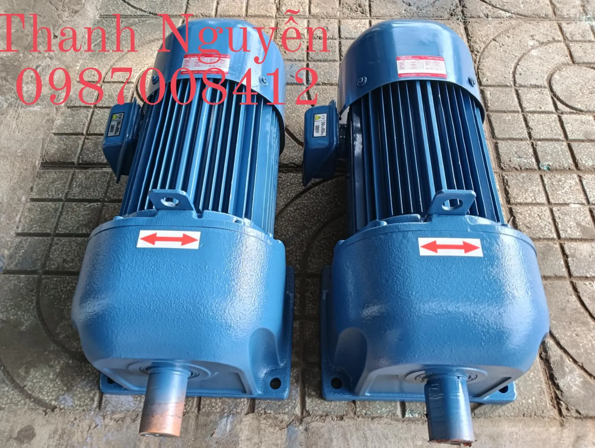 Motor giảm tốc 1.5KW 2HP...Mitsubishi...Japan...Hàng Nhật Cũ,Hàng Bãi Của Nhật.