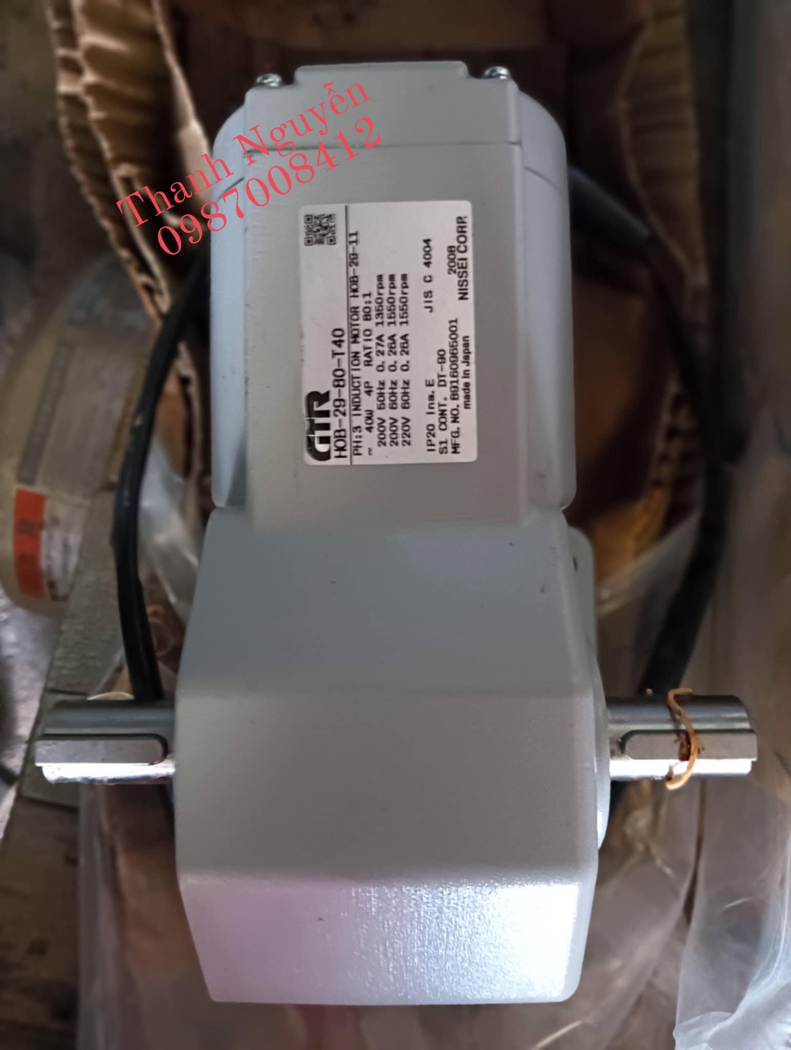 Motor Giảm Tốc Mini Cũ của Nhật loại, 25w, 40w, 60w, 90w, 100w, 200w.
