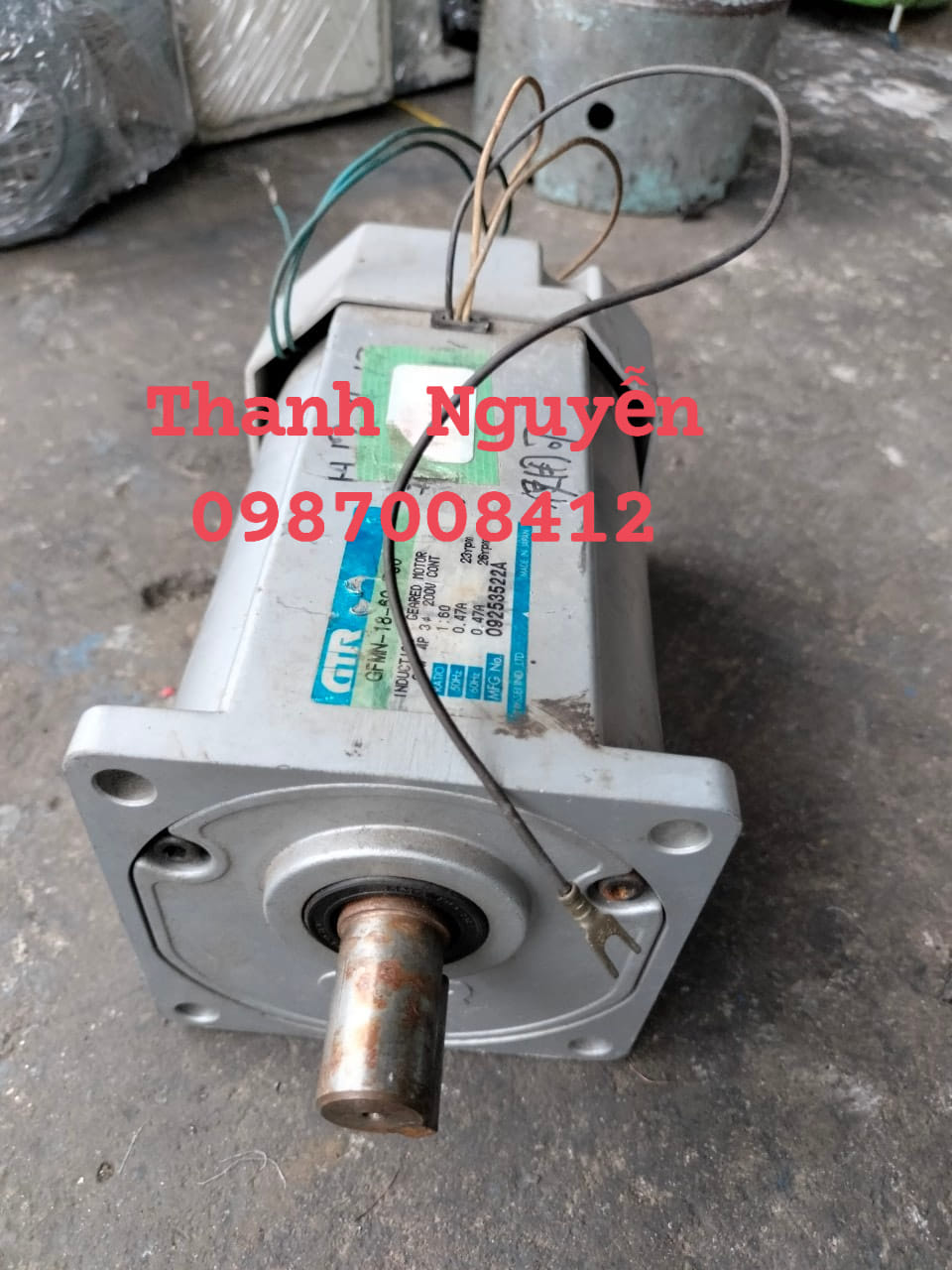 Motor Giảm Tốc Mini Cũ của Nhật loại, 25w, 40w, 60w, 90w, 100w, 200w.
