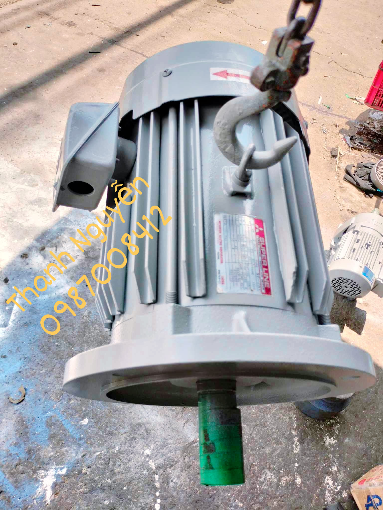 Motor Mặt Bích 7.5kw 10HP...Super line...Japan...Hàng bãi của nhật.