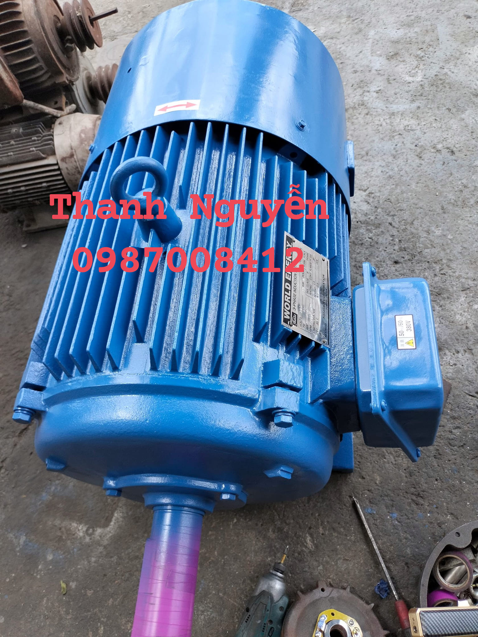 Motor chân đế 37kw 50HP...Toshiba...Japan...Hàng bãi của nhật...hàng cũ của nhật.