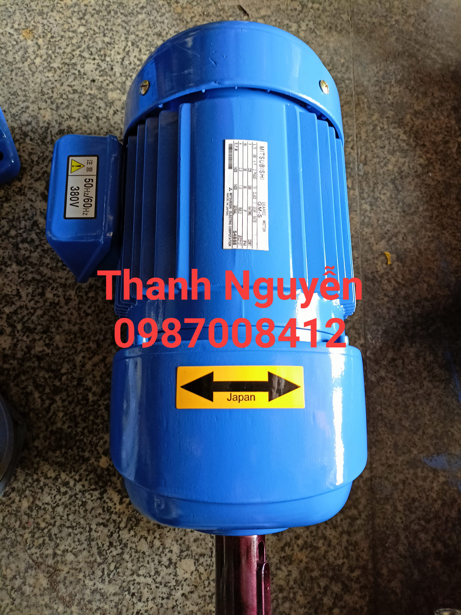 Motor giảm tốc 0.75KW 1HP...GTR...Japan...Hàng Nhật Cũ,Hàng Bãi Của Nhật.