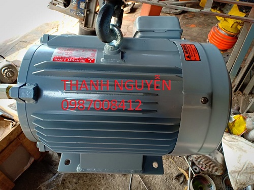 Motor chân đế 7.5KW 10HP...SUPER LINE...JAPAN...HÀNG BÃI CỦA NHẬT...TP.HCM.