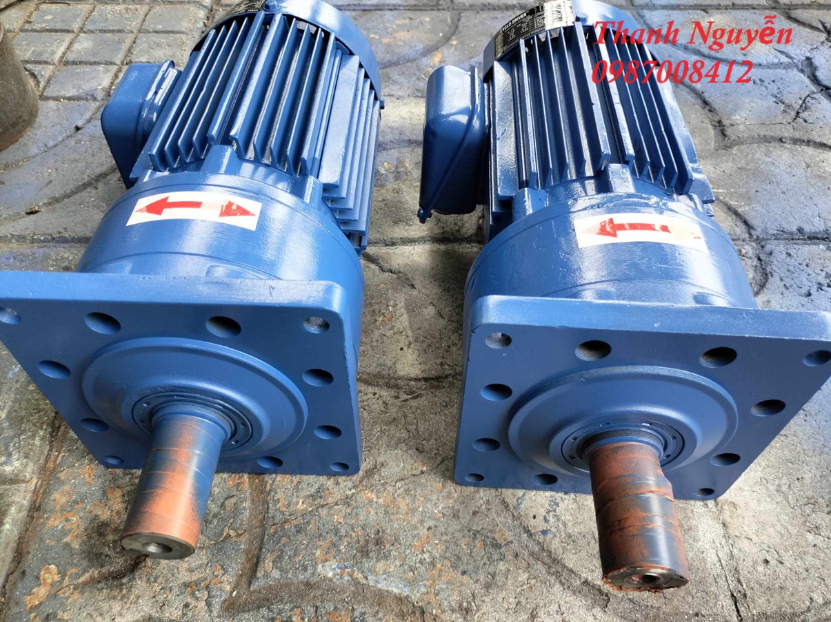 Motor giảm tốc mặt bích 1.5kw 2hp...Sumitomo...Japan....hàng bãi của Nhật...Hàng cũ của nhật.