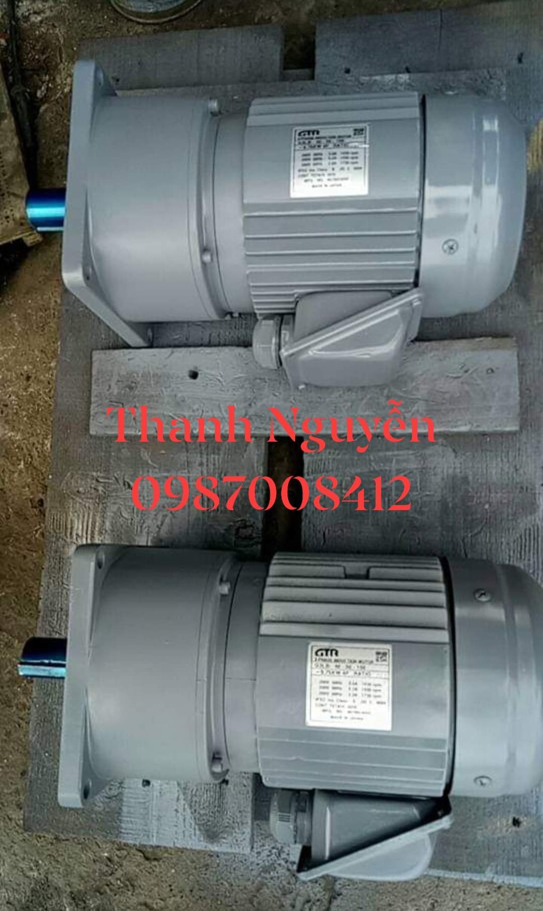 Motor giảm tốc mặt bích 0.75kw 1HP...GTR ...Japan...Hàng cũ của Nhật.